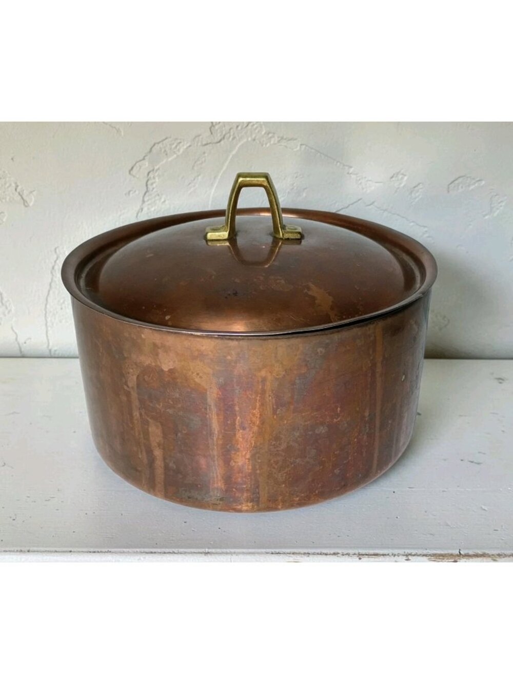 Vtg Revere Ware Copper 2qt Saucepan 1976 Edition No Handle Great Vignette Piece